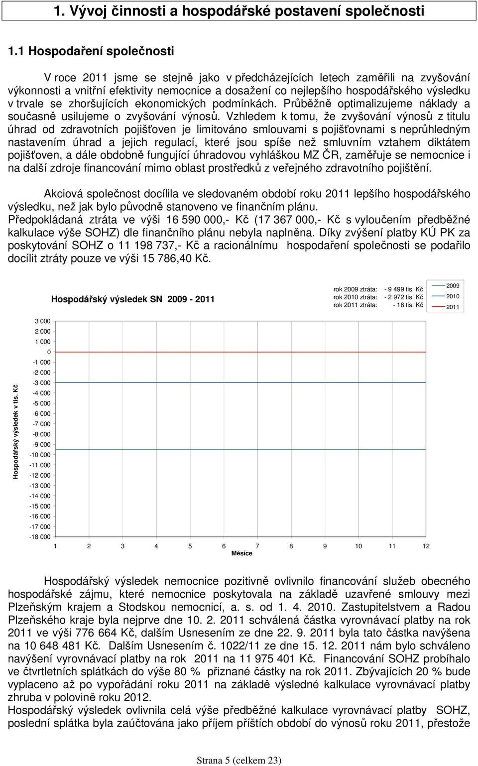 se zhoršujících ekonomických podmínkách. Průběžně optimalizujeme náklady a současně usilujeme o zvyšování výnosů.