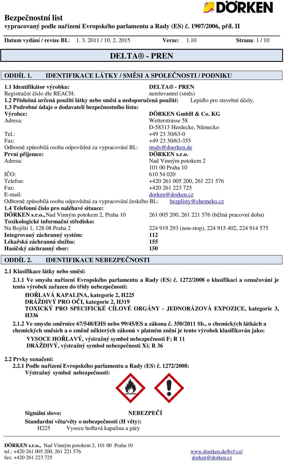 KG Adresa: Wetterstrasse 58 D-58313 Herdecke, Německo 