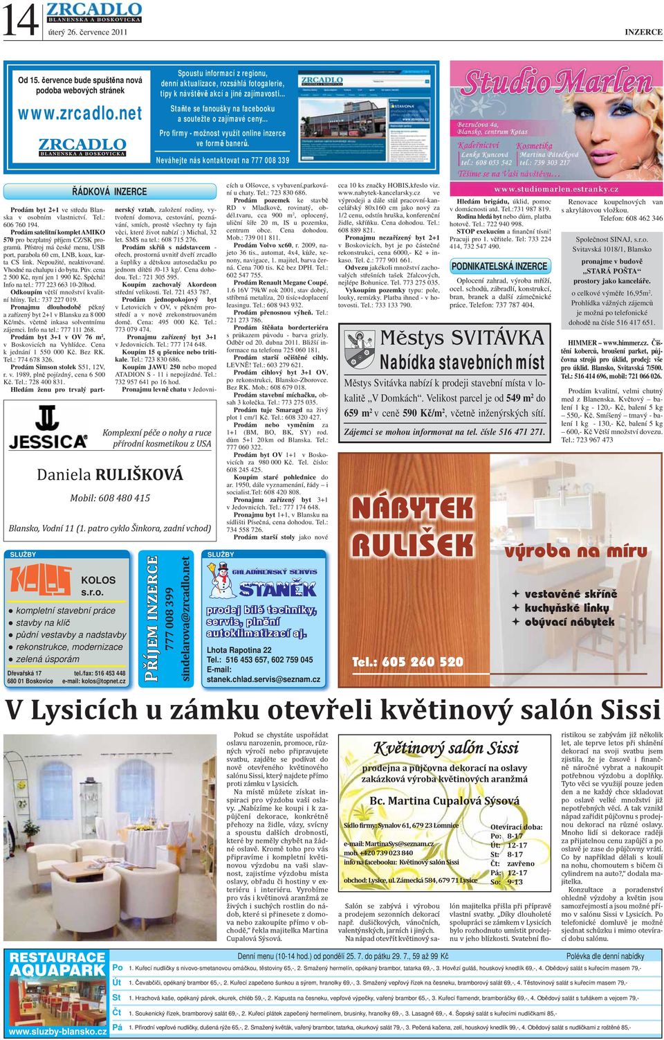 .. Pro firmy - možnost využít online inzerce ve formě banerů.