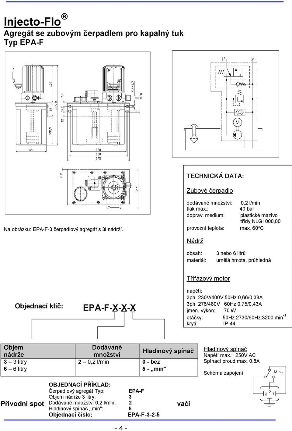 276/480V 60Hz 0,75/0,43A jmen.