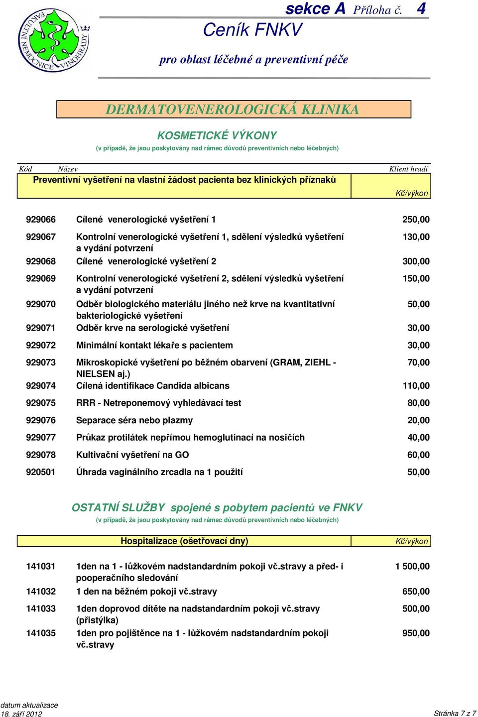 a vydání potvrzení Odběr biologického materiálu jiného než krve na kvantitativní bakteriologické vyšetření Odběr krve na serologické vyšetření Minimální kontakt lékaře s pacientem Mikroskopické