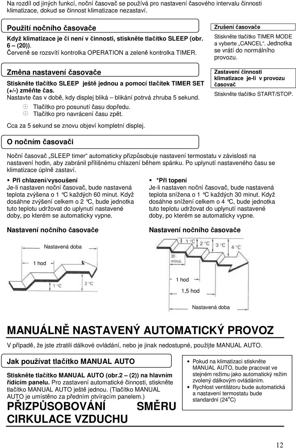 Změna nastavení časovače Stiskněte tlačítko SLEEP ještě jednou a pomocí tlačítek TIMER SET (+/-) změňte čas. Nastavte čas v době, kdy displej bliká blikání potrvá zhruba 5 sekund.
