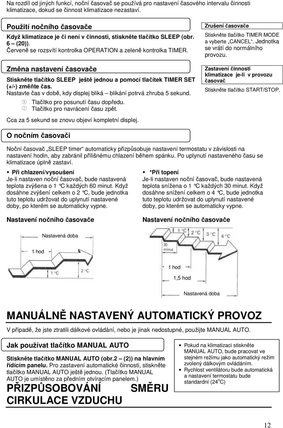 Změna nastavení časovače Stiskněte tlačítko SLEEP ještě jednou a pomocí tlačítek TIMER SET (+/-) změňte čas. Nastavte čas v době, kdy displej bliká blikání potrvá zhruba 5 sekund.