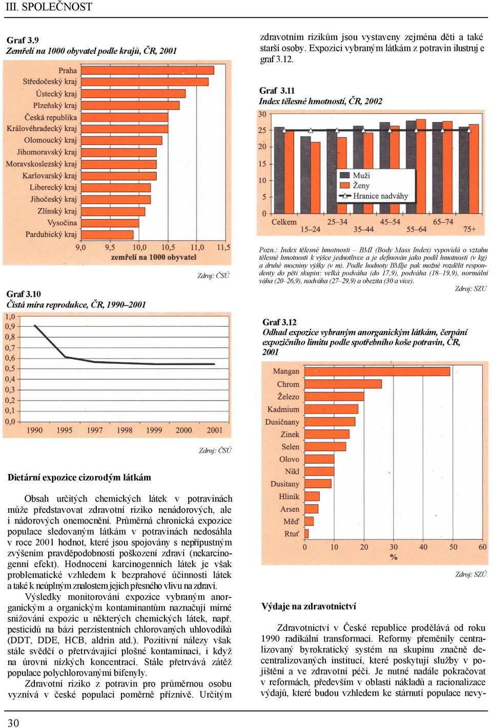 : Index tělesné hmotnosti BMI (Body Mass Index) vypovídá o vztahu tělesné hmotnosti k výšce jednotlivce a je definován jako podíl hmotnosti (v kg) a druhé mocniny výšky (v m).