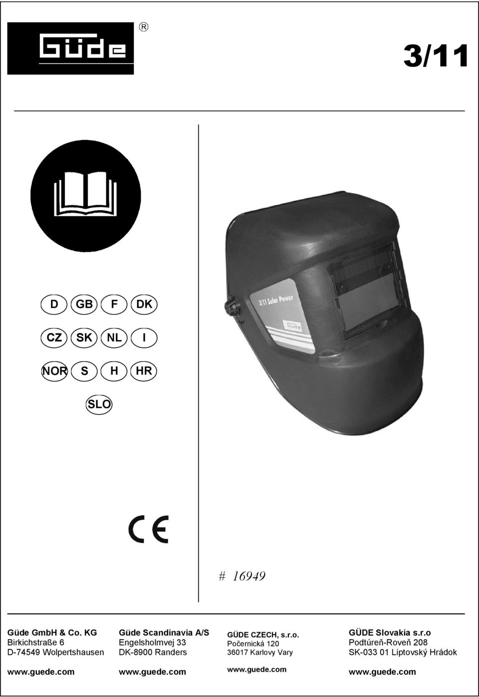 DK-8900 Randers GÜDE CZECH, s.r.o.