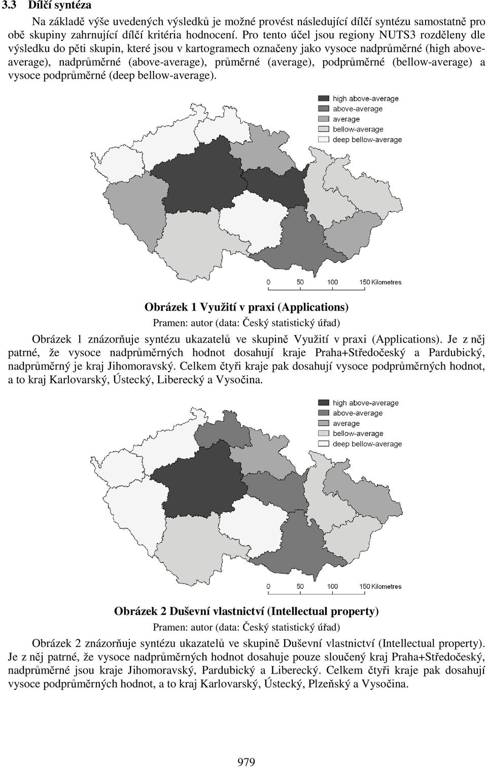 (average), podprůměrné (bellow-average) a vysoce podprůměrné (deep bellow-average).