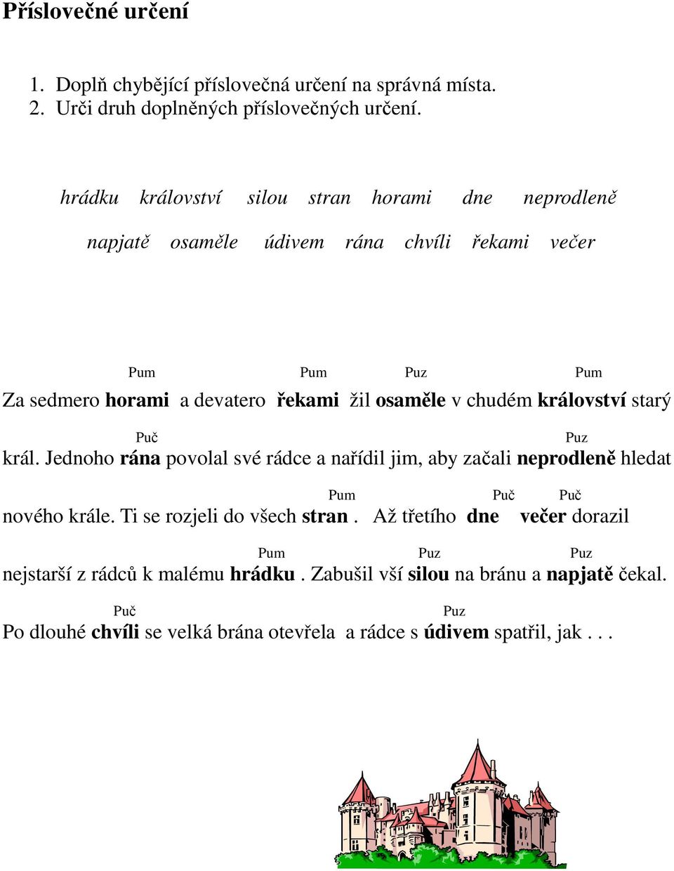 v chudém království starý Puč král. Jednoho rána povolal své rádce a nařídil jim, aby začali neprodleně hledat Pum Puč Puč nového krále.