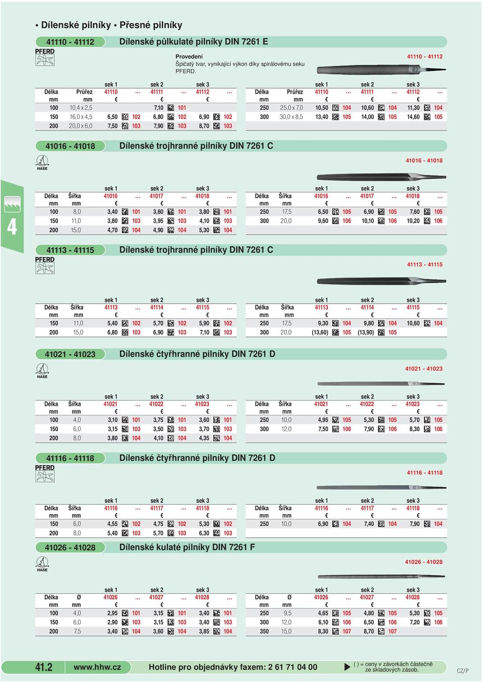 10,60 10 11,30 10 300 30,0 x 8,5 13,0 105 1,00 105 1,60 105 1016-1018 Dílenské trojhranné pilníky DIN 7261 C 1016-1018 Délka Šířka 1016 1017 1018 100 8,0 3,0 101 3,60 101 3,80 101 150 11,0 3,80 103