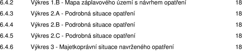 B - Podrobná situace opatření 18 6.4.5 Výkres 2.