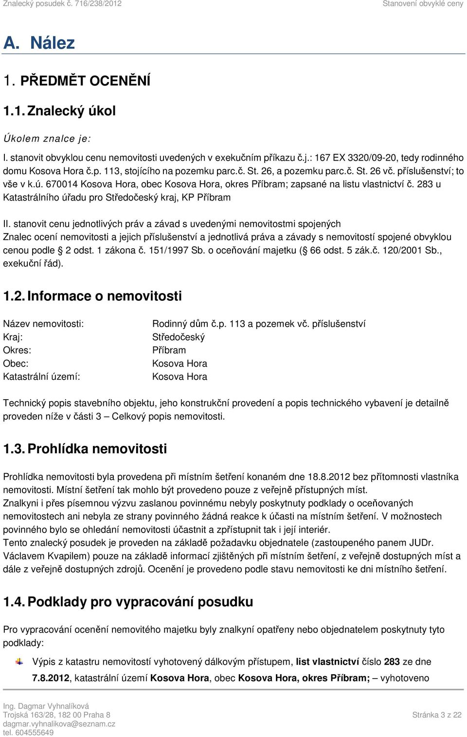 283 u Katastrálního úřadu pro Středočeský kraj, KP Příbram II.