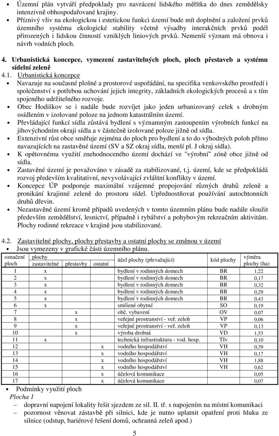 vzniklých liniových prvků. Nemenší význam má obnova i návrh vodních ploch. 4. Urbanistická koncepce, vymezení zastavitelných ploch, ploch přestaveb a systému sídelní zeleně 4.1.