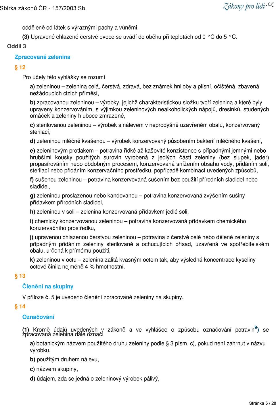 zeleninou výrobky, jejichž charakteristickou složku tvoří zelenina a které byly upraveny konzervováním, s výjimkou zeleninových nealkoholických nápojů, dresinků, studených omáček a zeleniny hluboce