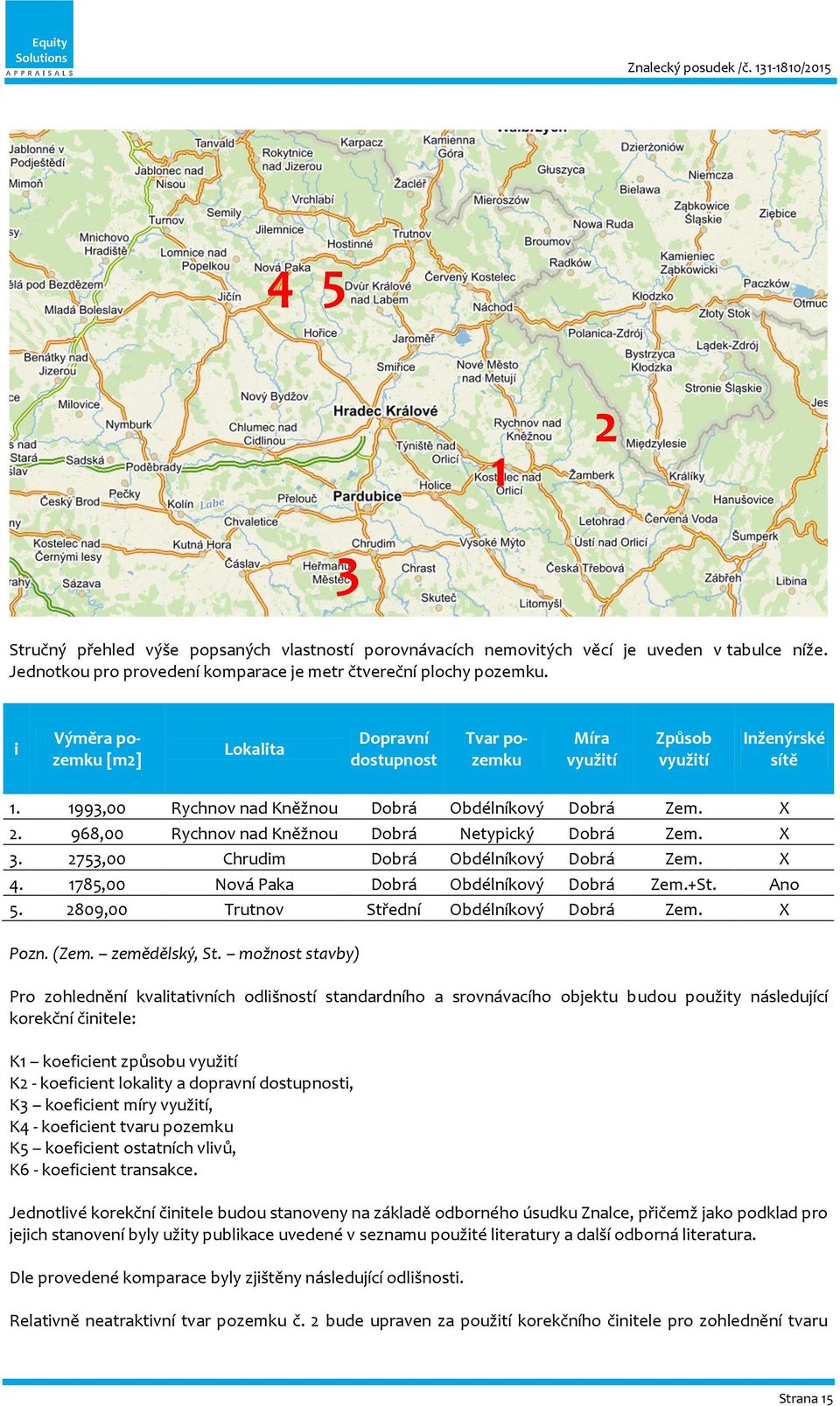 968,00 Rychnov nad Kněžnou Dobrá Netypický Dobrá Zem. X 3. 2753,00 Chrudim Dobrá Obdélníkový Dobrá Zem. X 4. 1785,00 Nová Paka Dobrá Obdélníkový Dobrá Zem.+St. Ano 5.