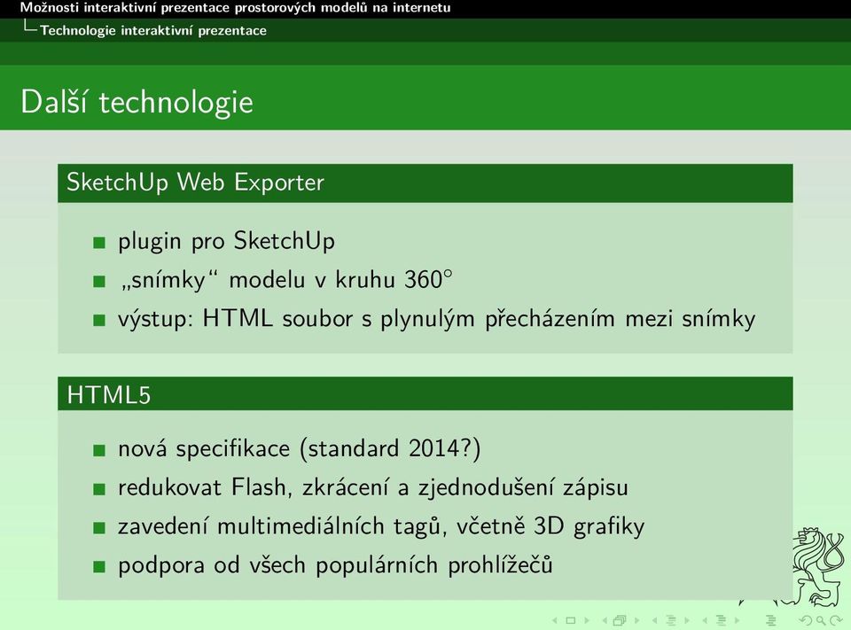 snímky HTML5 nová specifikace (standard 2014?