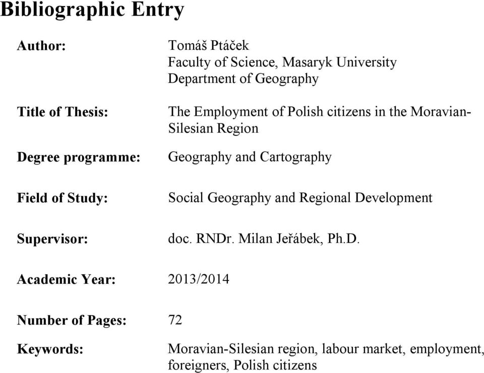 Region Geography and Cartography Social Geography and Regional De