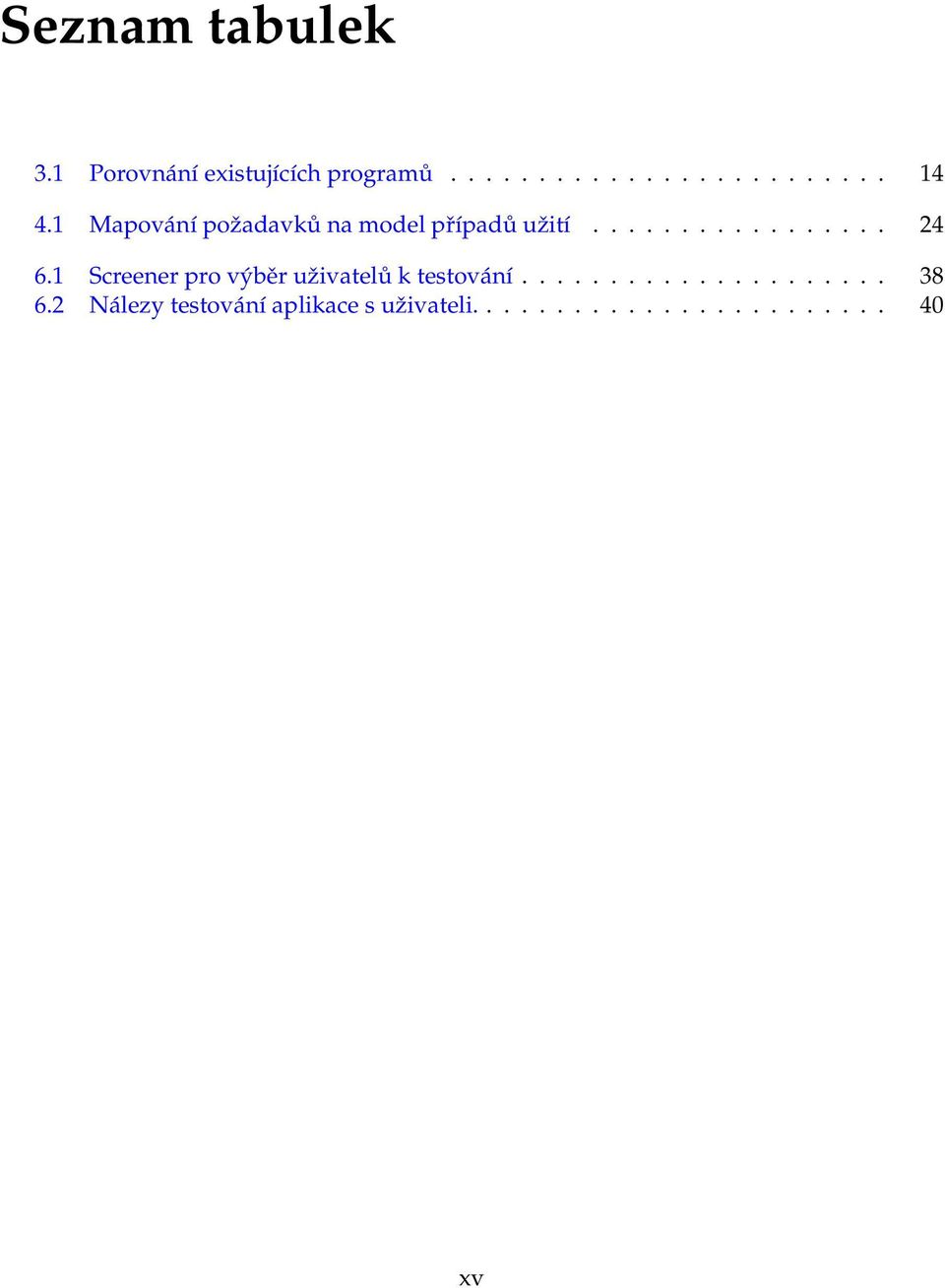 1 Screener pro výběr uživatelů k testování..................... 38 6.