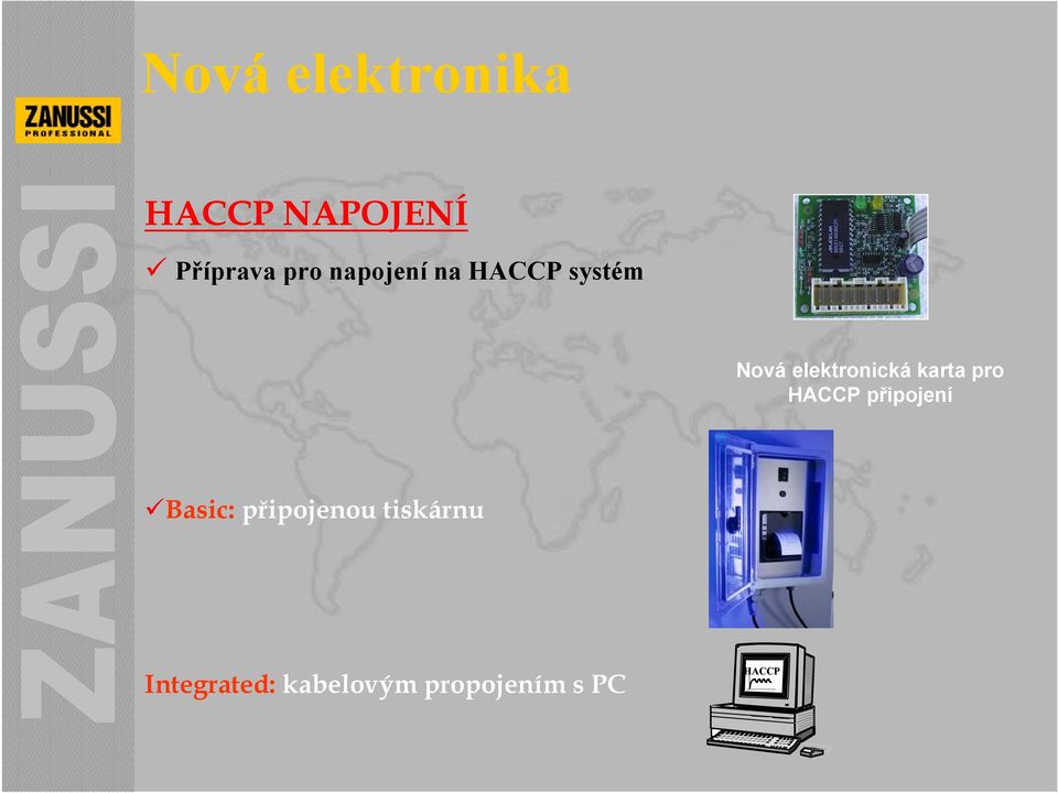 HACCP připojení Basic: připojenou