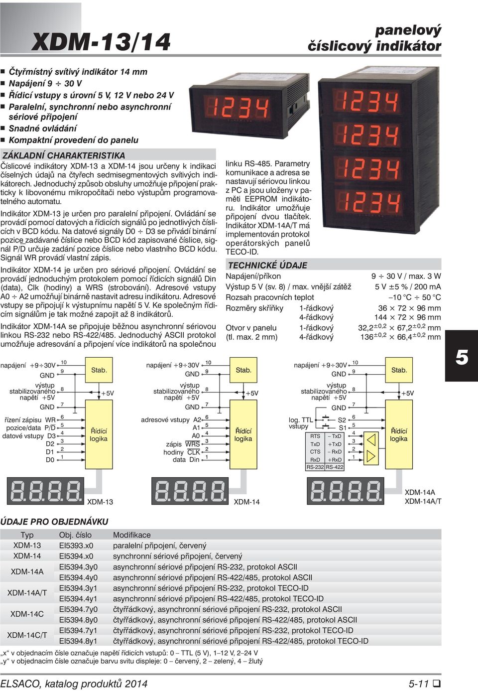 Jednoduchý způsob obsluhy umožňuje připojení prakticky k libovonému mikropočítači nebo výstupům programovatelného automatu. Indikátor XDM-13 je určen pro paralelní připojení.