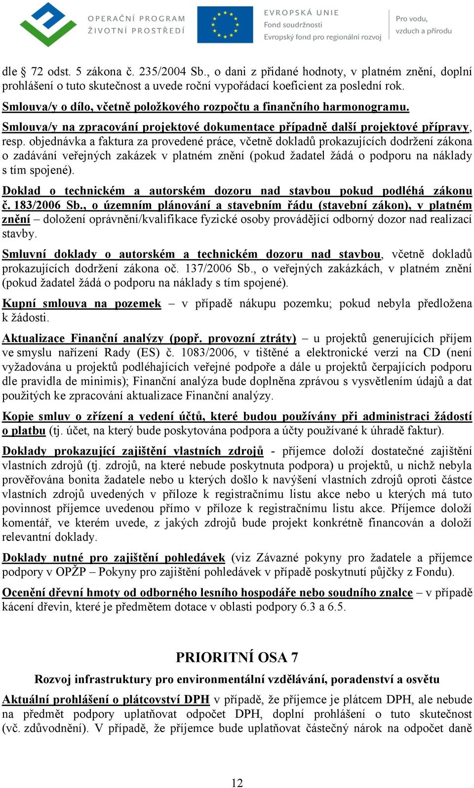 objednávka a faktura za provedené práce, včetně dokladů prokazujících dodržení zákona o zadávání veřejných zakázek v platném znění (pokud žadatel žádá o podporu na náklady s tím spojené).