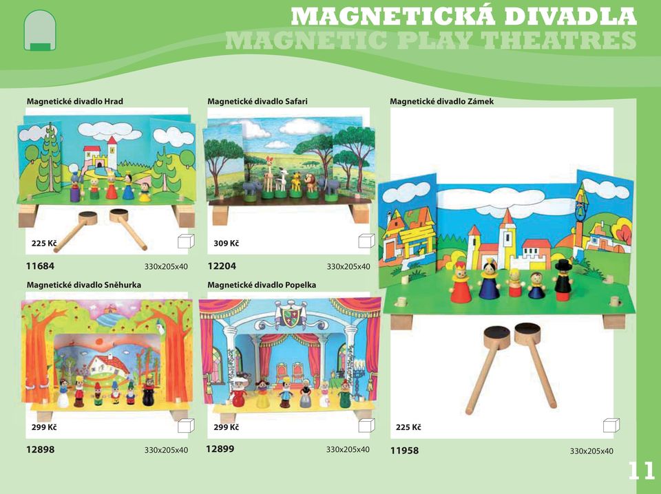330x205x40 Magnetické divadlo Sněhurka 309 Kč 12204 330x205x40 Magnetické