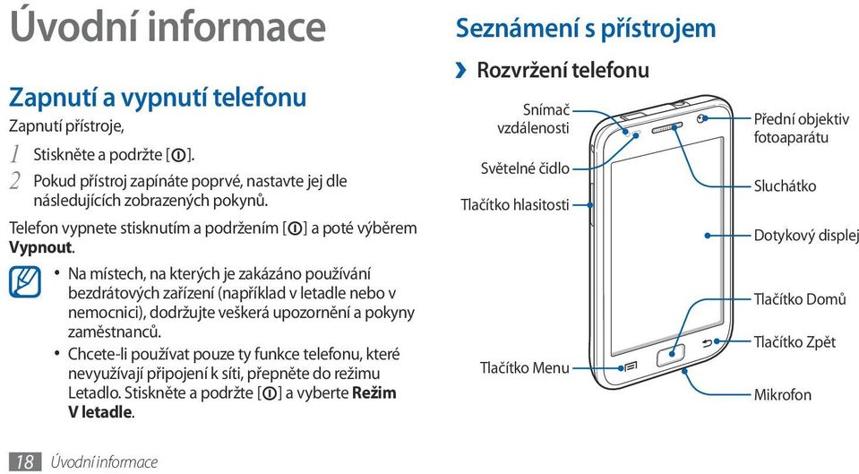 Na místech, na kterých je zakázáno používání bezdrátových zařízení (například v letadle nebo v nemocnici), dodržujte veškerá upozornění a pokyny zaměstnanců.