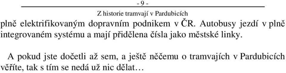 čísla jako městské linky.