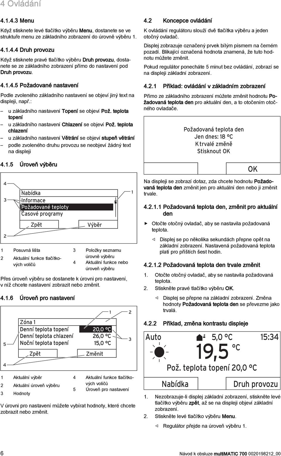 teplota topení u základního nastavení Chlazení se objeví Pož.