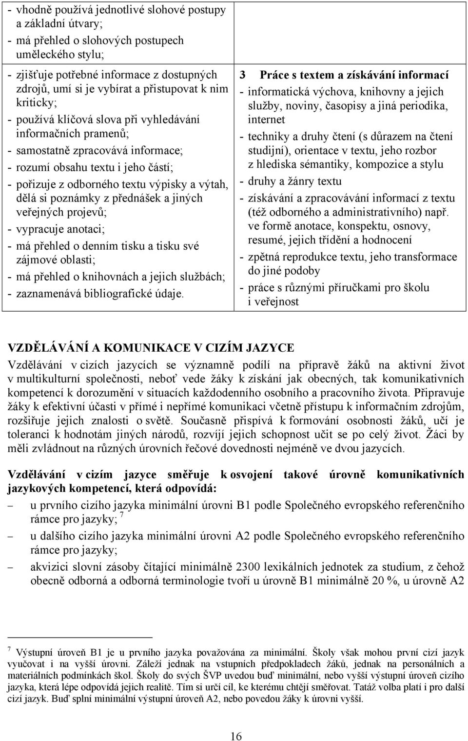 si poznámky z přednášek a jiných veřejných projevů; - vypracuje anotaci; - má přehled o denním tisku a tisku své zájmové oblasti; - má přehled o knihovnách a jejich službách; - zaznamenává