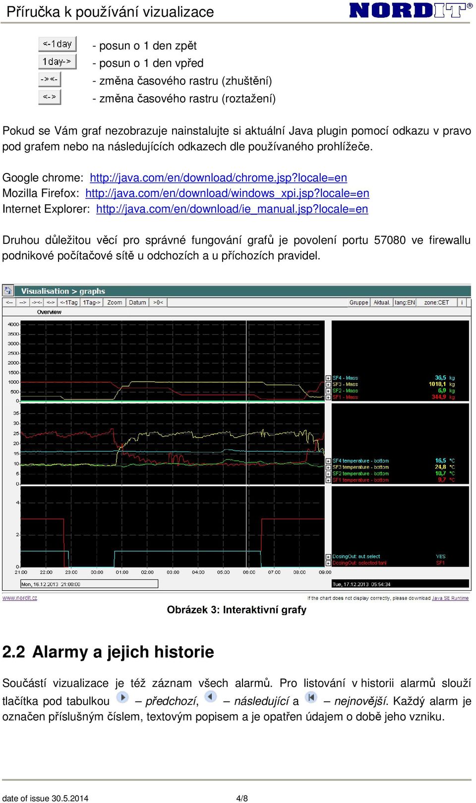 jsp?locale=en Internet Explorer: http://java.com/en/download/ie_manual.jsp?locale=en Druhou důležitou věcí pro správné fungování grafů je povolení portu 57080 ve firewallu podnikové počítačové sítě u odchozích a u příchozích pravidel.