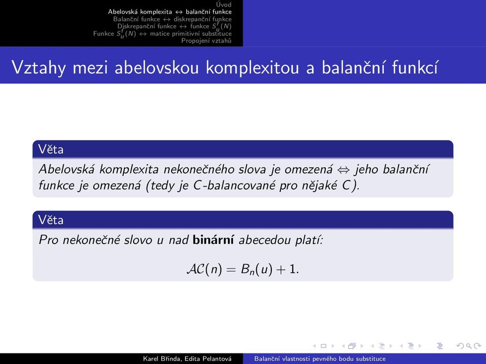 funkce je omezená (tedy je C-balancované pro nějaké C).