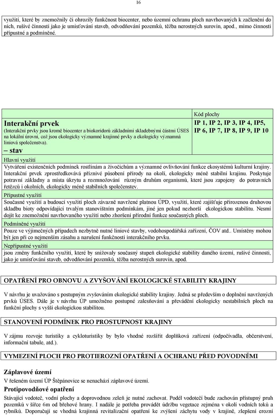 Interakční prvek (Interakční prvky jsou kromě biocenter a biokoridorů základními skladebnými částmi ÚSES na lokální úrovni, což jsou ekologicky významné krajinné prvky a ekologicky významná liniová