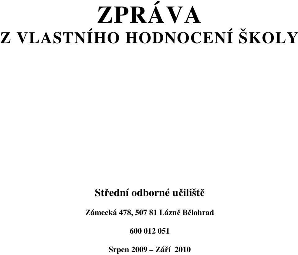 Zámecká 478, 507 81 Lázně