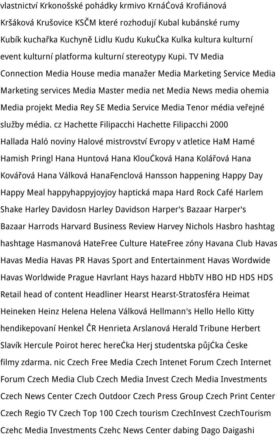 TV Media Connection Media House media manažer Media Marketing Service Media Marketing services Media Master media net Media News media ohemia Media projekt Media Rey SE Media Service Media Tenor