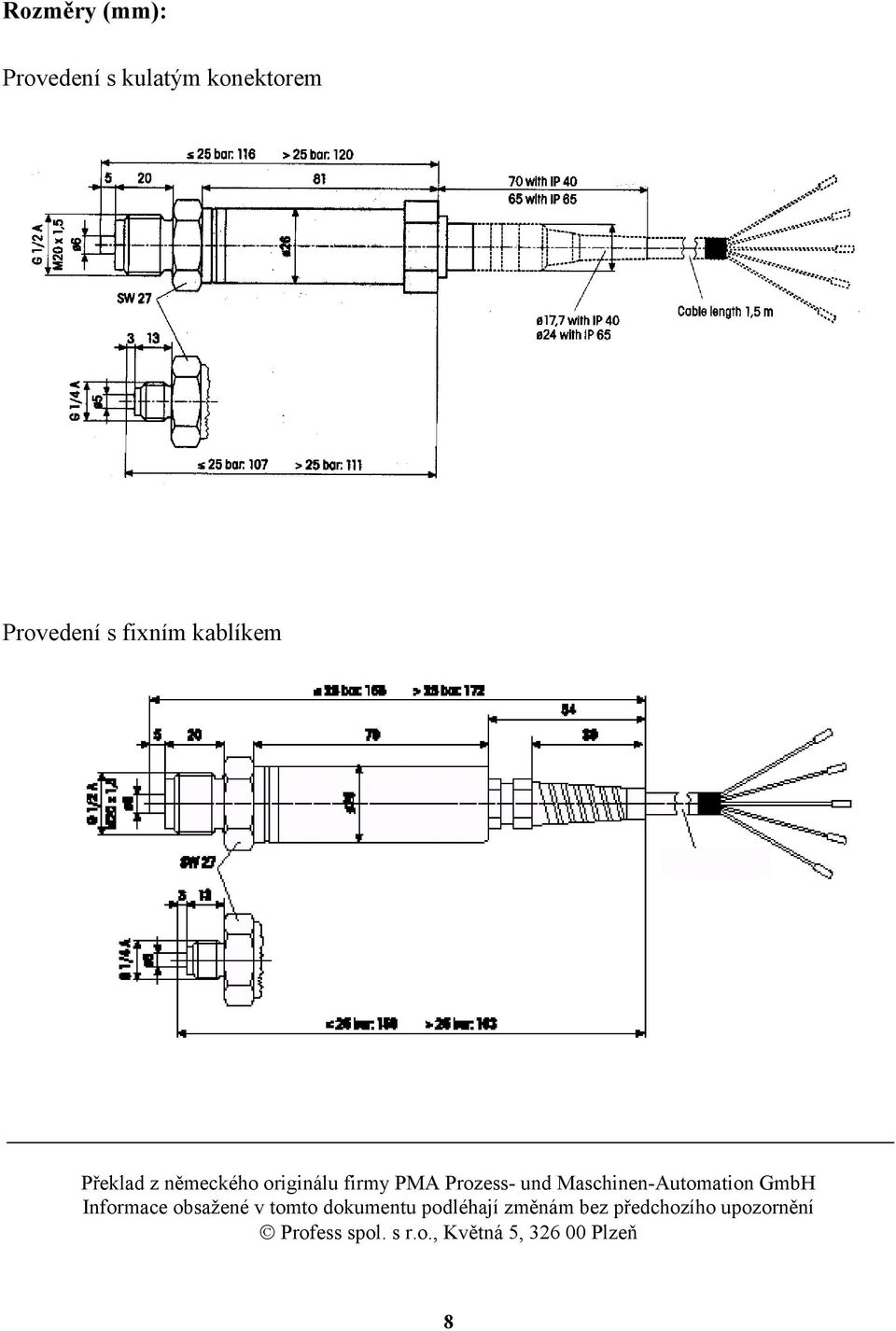 Maschinen-Automation GmbH Informace obsažené v tomto dokumentu