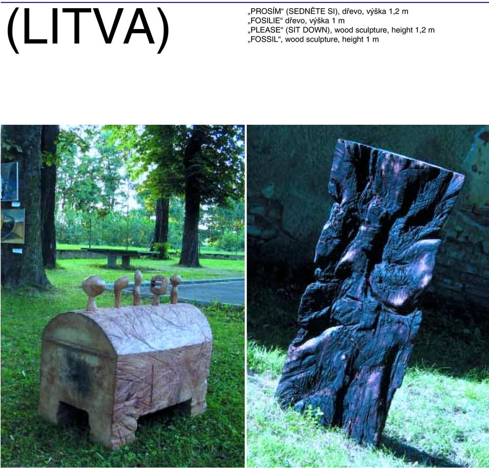 PLEASE (SIT DOWN), wood sculpture,