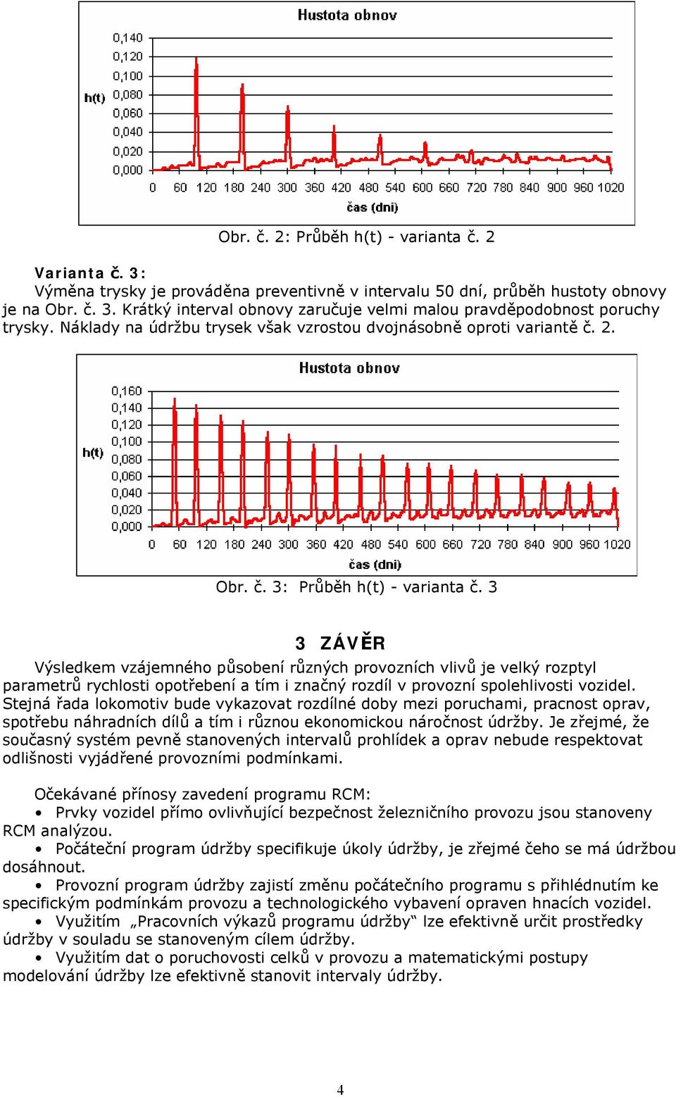 3 3 ZÁVĚR Výsledkem vzájemného působení různých provozních vlivů je velký rozptyl parametrů rychlosti opotřebení a tím i značný rozdíl v provozní spolehlivosti vozidel.