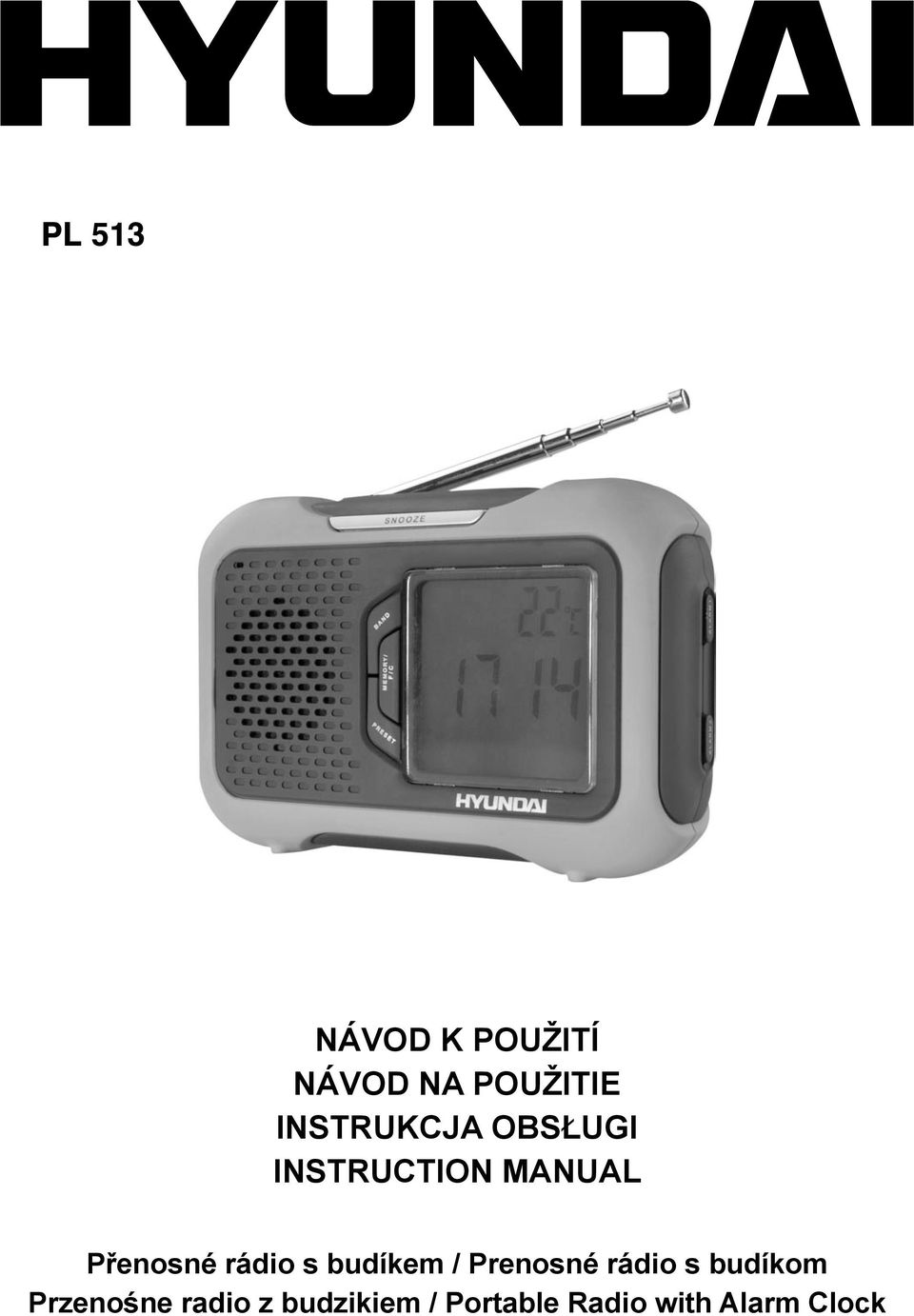 rádio s budíkem / Prenosné rádio s budíkom