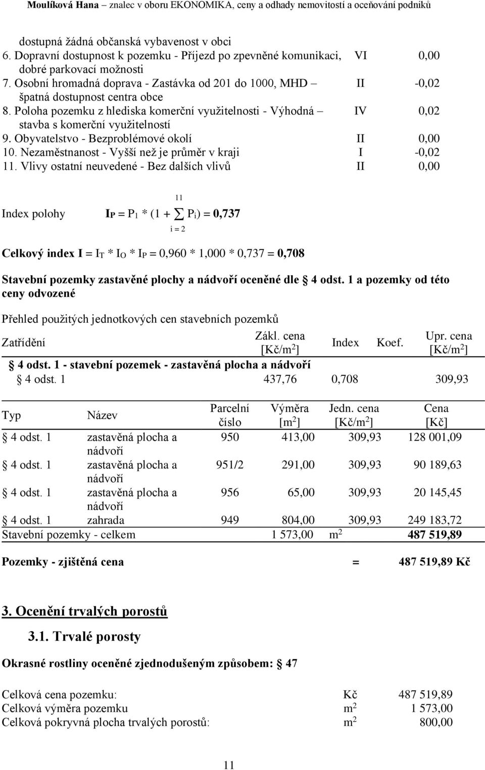 Obyvatelstvo - Bezproblémové okolí II 0,00 10. Nezaměstnanost - Vyšší než je průměr v kraji I -0,02 11.