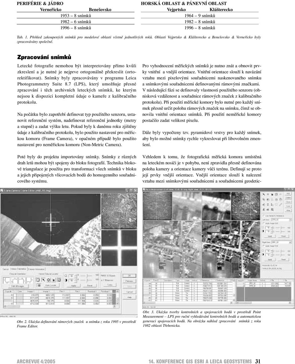 Zpracování snímků Letecké fotografie nemohou být interpretovány přímo kvůli zkreslení a je nutné je nejprve ortogonálně překreslit (ortorektifikovat).