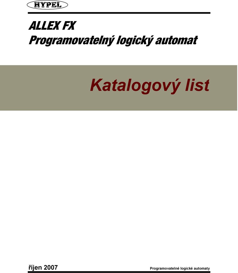 Katalogový list říjen 27