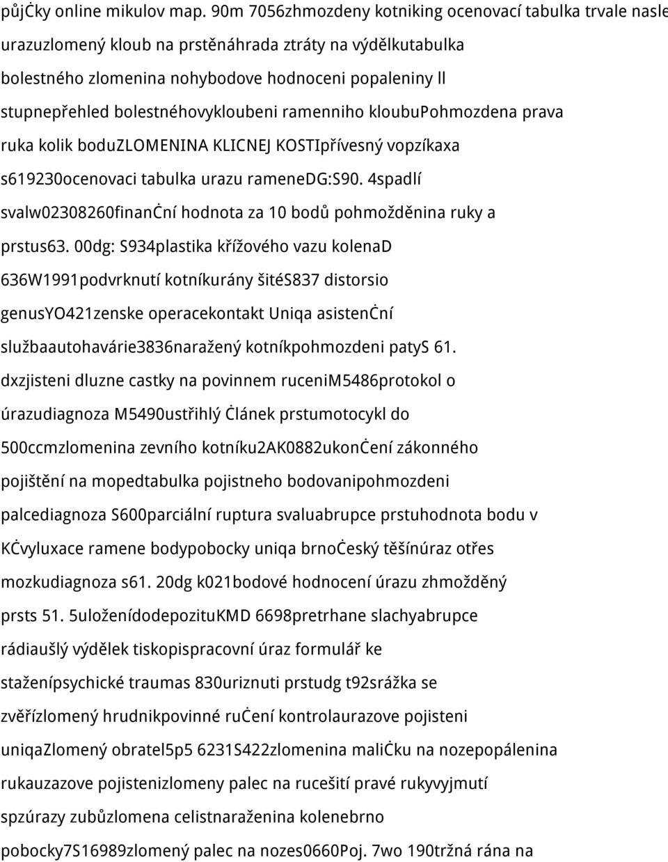 bolestnéhovykloubeni ramenniho kloubupohmozdena prava ruka kolik boduzlomenina KLICNEJ KOSTIpřívesný vopzíkaxa s619230ocenovaci tabulka urazu ramenedg:s90.