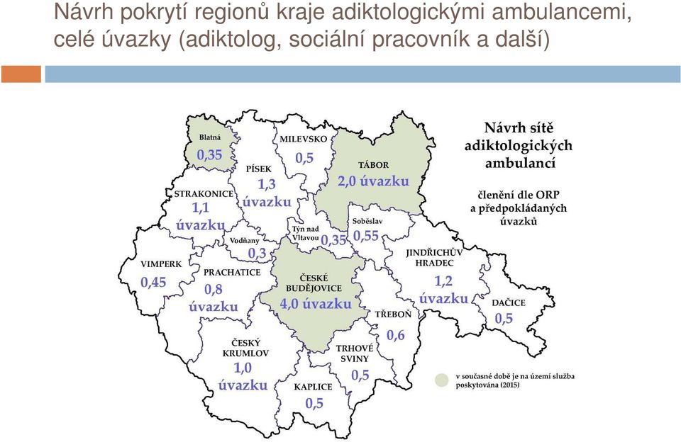 ambulancemi, celé úvazky