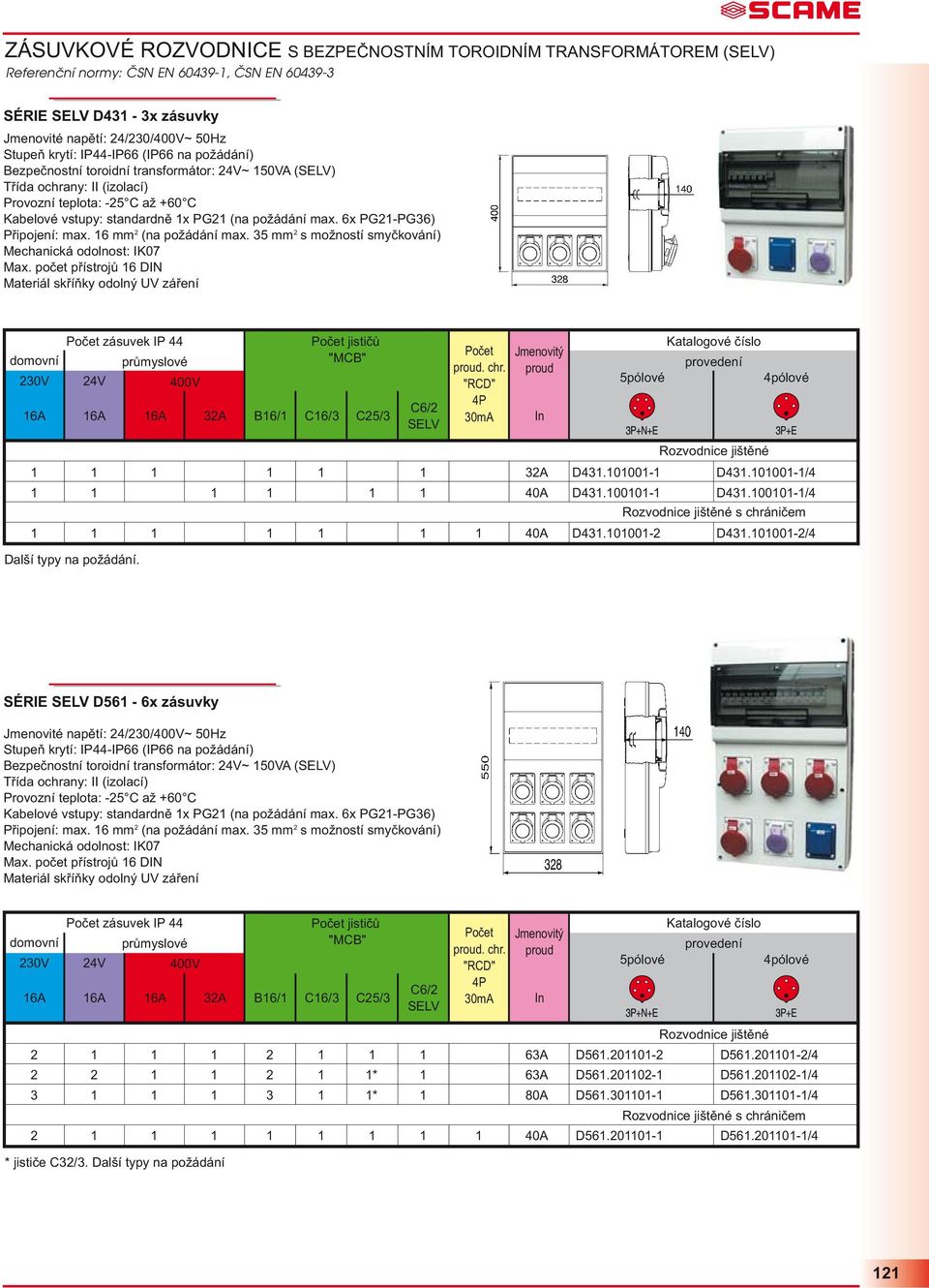 počet přístrojů 16 DIN 4V 16A 16A 16A 3A B16/1 C16/3 C5/3 C6/ SELV. chr. "RCD" 4P In 1 1 1 1 1 1 3A D431.101001-1 D431.101001-1/4 1 1 1 1 1 1 40A D431.100101-1 D431.100101-1/4 1 1 1 1 1 1 1 40A D431.