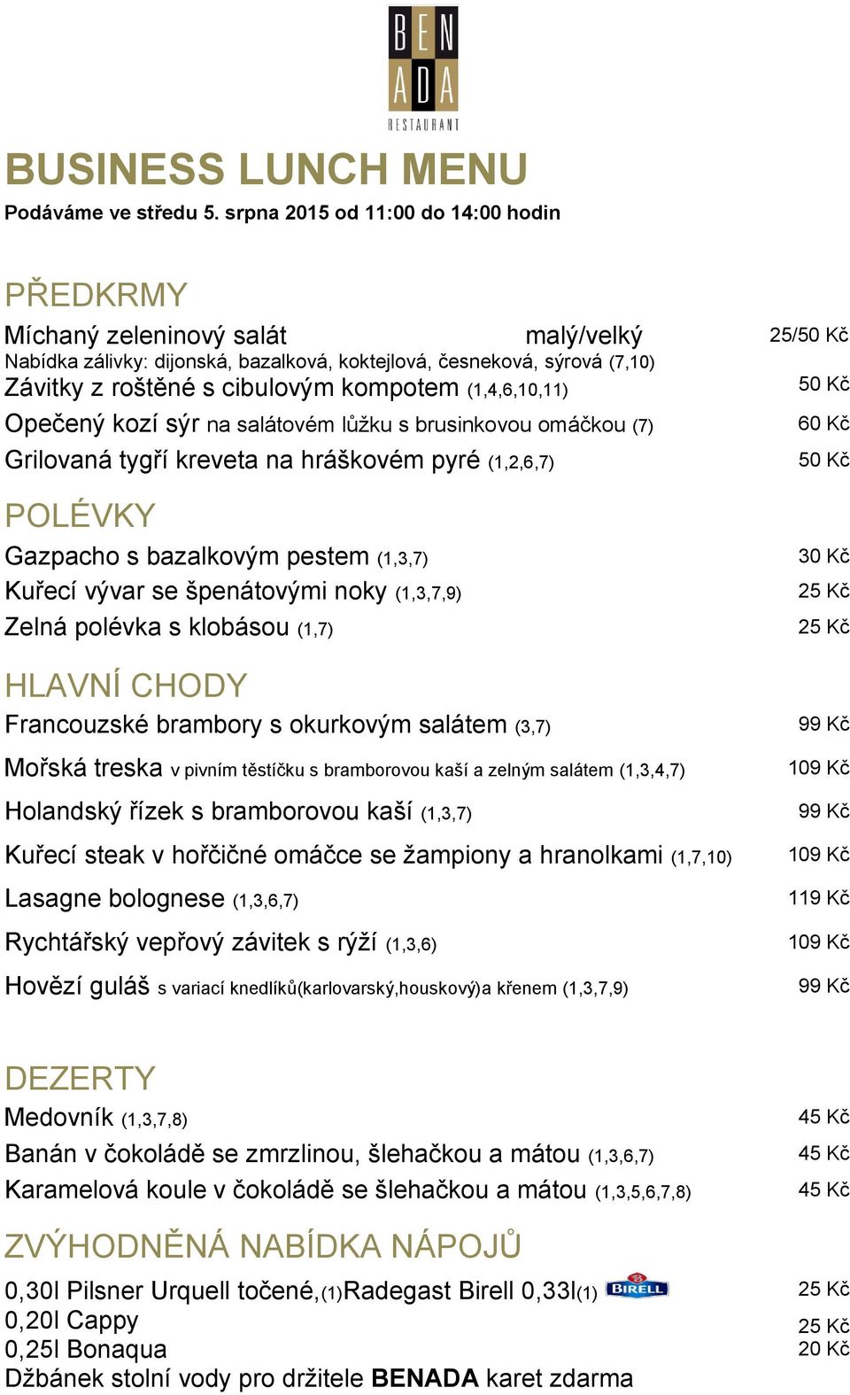bazalkovým pestem (1,3,7) Francouzské brambory s