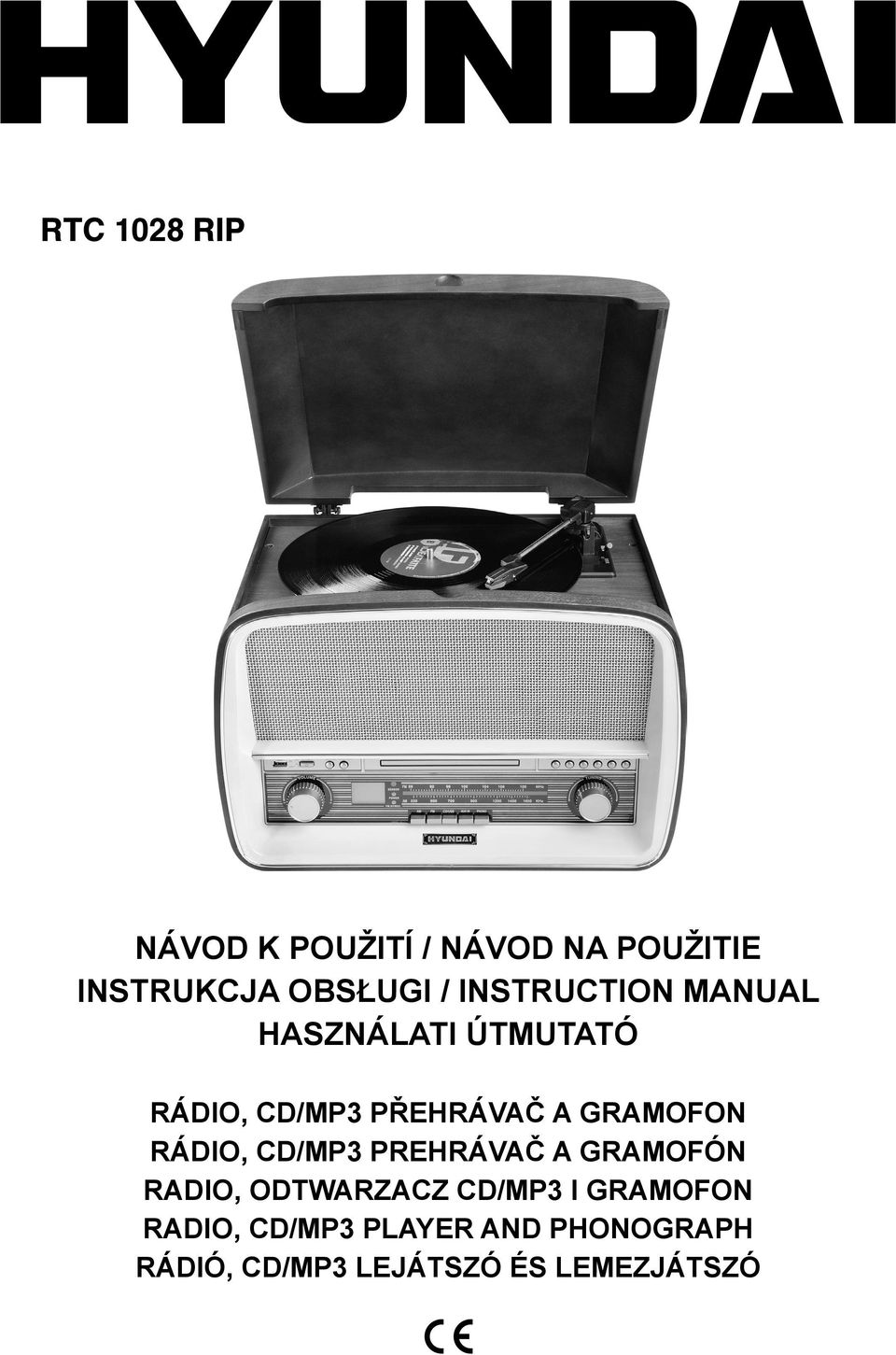 GRAMOFON RÁDIO, CD/MP3 PREHRÁVAČ A GRAMOFÓN RADIO, ODTWARZACZ CD/MP3 I