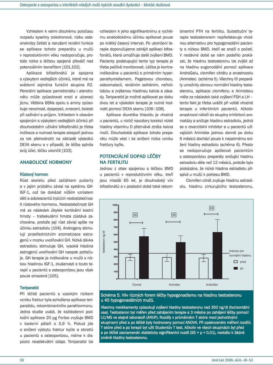 Perorální aplikace pamidronátu i alendronátu může způsobovat erozi a ulceraci jícnu. Většina BSNs spolu s aminy způsobuje nevolnost, dyspepsii, zvracení, bolesti při zažívání a průjem.