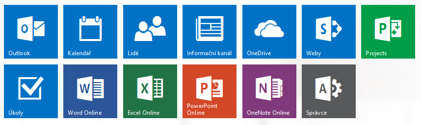 Microsoft Office 365 Věříme, že již všeobecně známy, proto velice stručně: Exchange OnLine Outlook, Kalendář, Kontakty OneDrive Pro + Office Web Apps Word Online, Excel Online, PowerPoint Online,