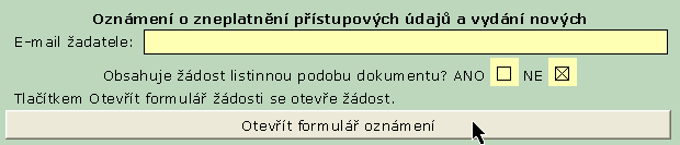 4. Žádost neobsahuje listinnou podobu dokumentu Jestliže žadatel nepřináší dokumenty v listinné podobě, které je zapotřebí jako přílohu k oznámení konvertovat do elektronické podoby, je třeba, aby