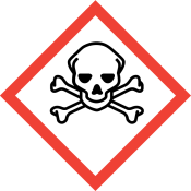Signální slovo: Nebezpečí Standardní věty o nebezpečnosti: H302 Zdraví škodlivý při požití. H311 Toxický při styku s kůží. H319 Způsobuje vážné podráždění očí.