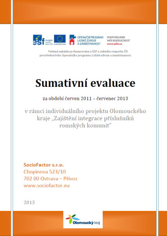 komplexem výzkumných a návazných aktivit, které byly realizovány od května 2011. Týkala se služeb zajišťovaných v rámci projektu tj. sociálních služeb terénní programy, jak je vymezuje 69 zákona č.